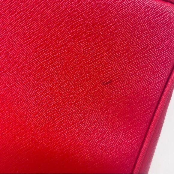 Estee Lauder Cosmetic Train Case Red Faux Leather Card Suits Detail Bag Charm - Picture 6 of 13